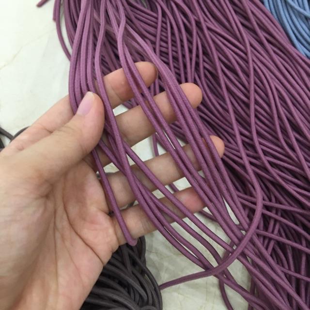 Dây thun làm dây buộc tóc dạng trơn bán theo m