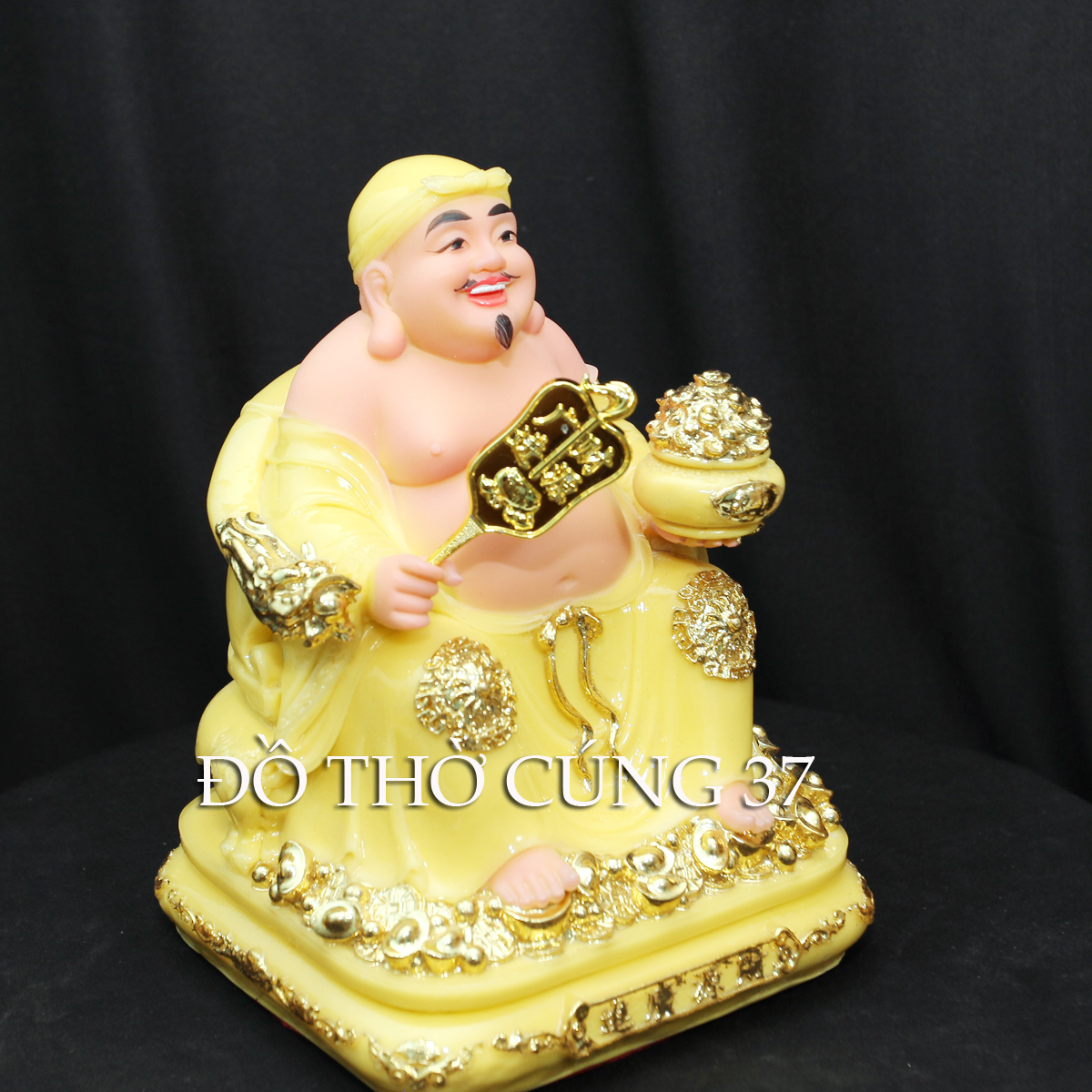 [ CAO 20 CM ] THẦN TÀI THỔ ĐỊA MÀU VÀNG [COMPOSITE + BỘT ĐÁ  ]