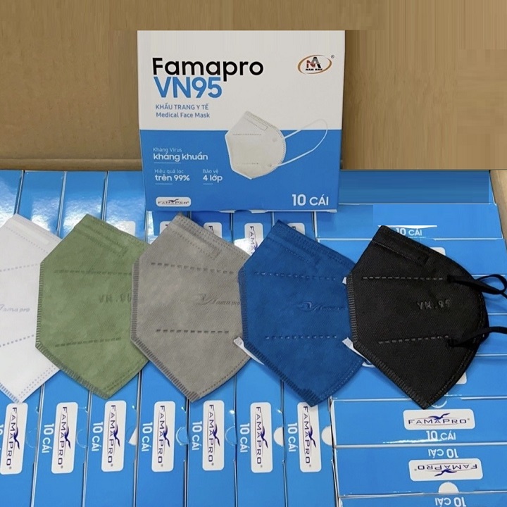 Khẩu trang N95 Famapro - khẩu trang N95 nhiều màu