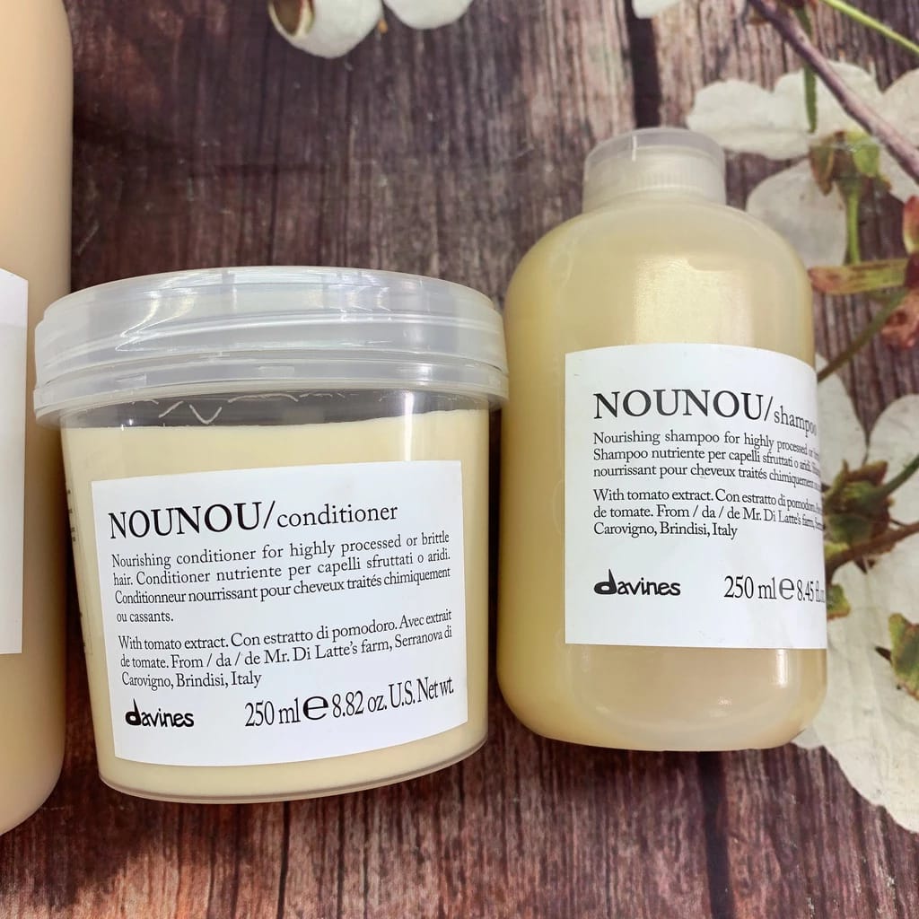 Davines nounou shampoo and conditioner for dry-chemical hair 250ml