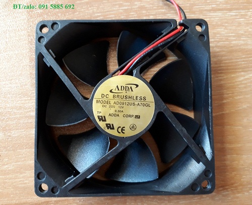 Combo 5 Quạt tản nhiệt 12VDC 8x8 cm