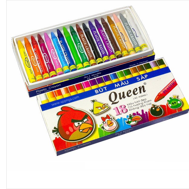 Sáp màu Queen 18 màu và 12 màu -