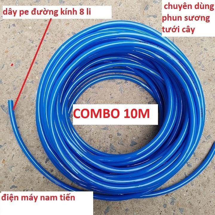 10m dây phun sương 8mm - tưới lan -làm mát