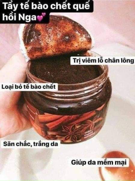 Tẩy tế bào chết body quế hồi & cà phê