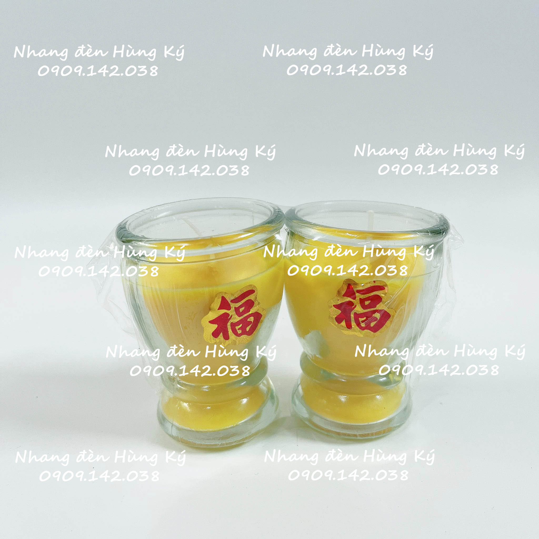 {1 cặp} Đèn ly sáp bơ A19 không khói