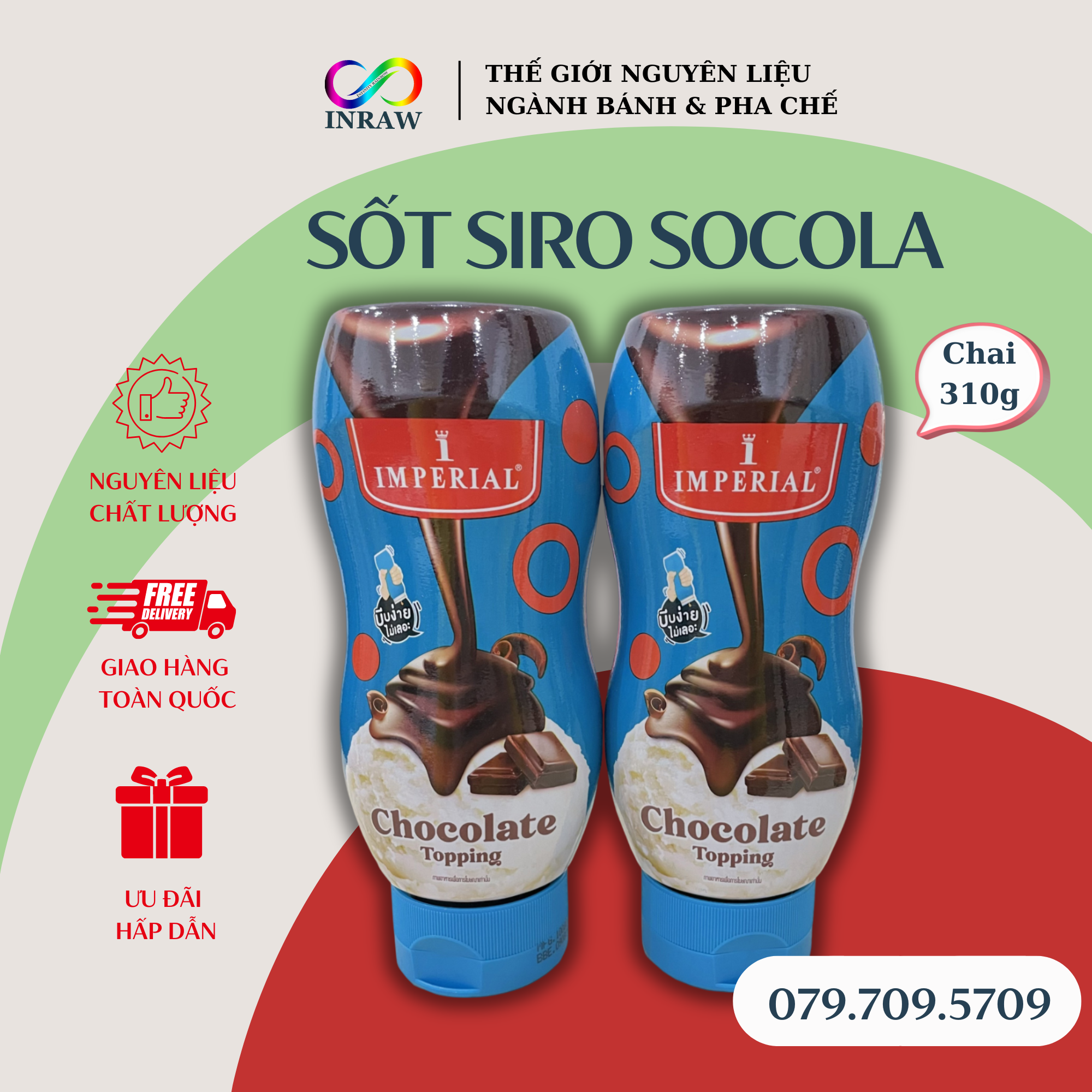 Sốt Siro Socola Imperial Chai 310g