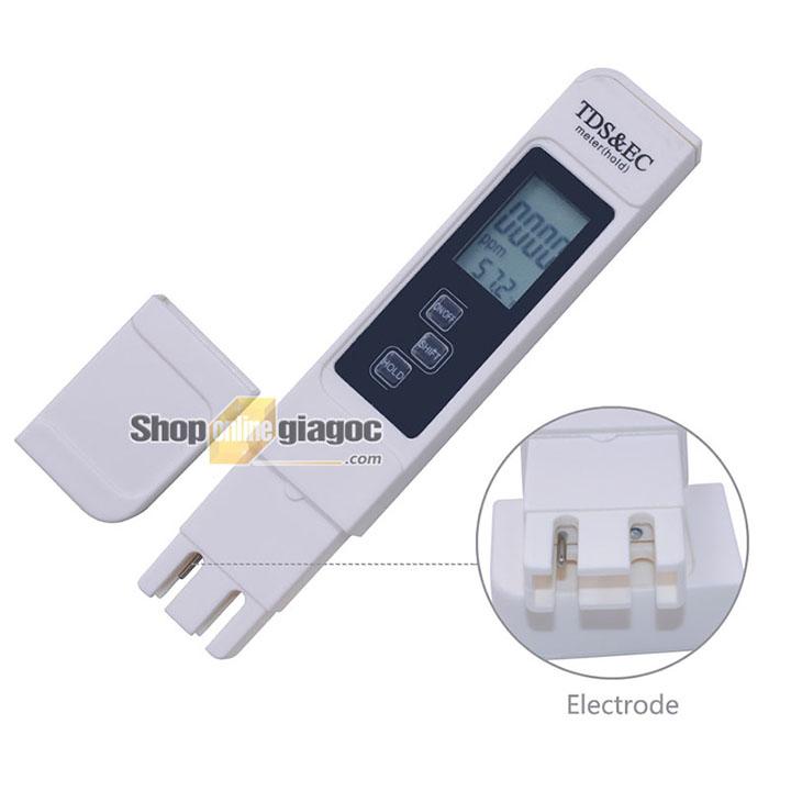 Bút Đo TDS & EC Đo Độ Sạch, Độ Dẫn Điện, Nhiệt Độ Của Nước