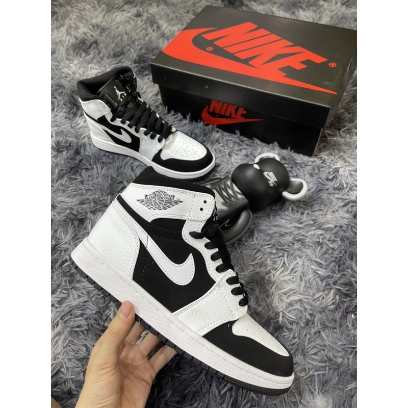 Giày J0rdan 1 high trắng đen ( full box+ bill+ tất)