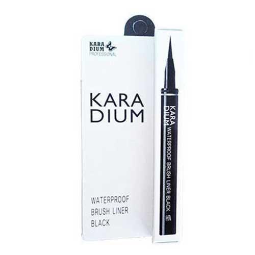 [6-11/12 VOUCHER GIẢM 8%]Bút Dạ Kẻ Mắt Nước Karadium Waterproof Brush Liner Black- Vỏ Trăng