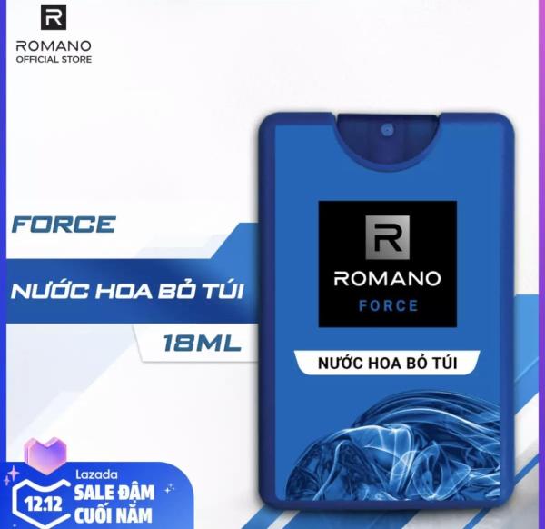 Nước hoa bỏ túi Romano Force tươi mát năng động 18ml