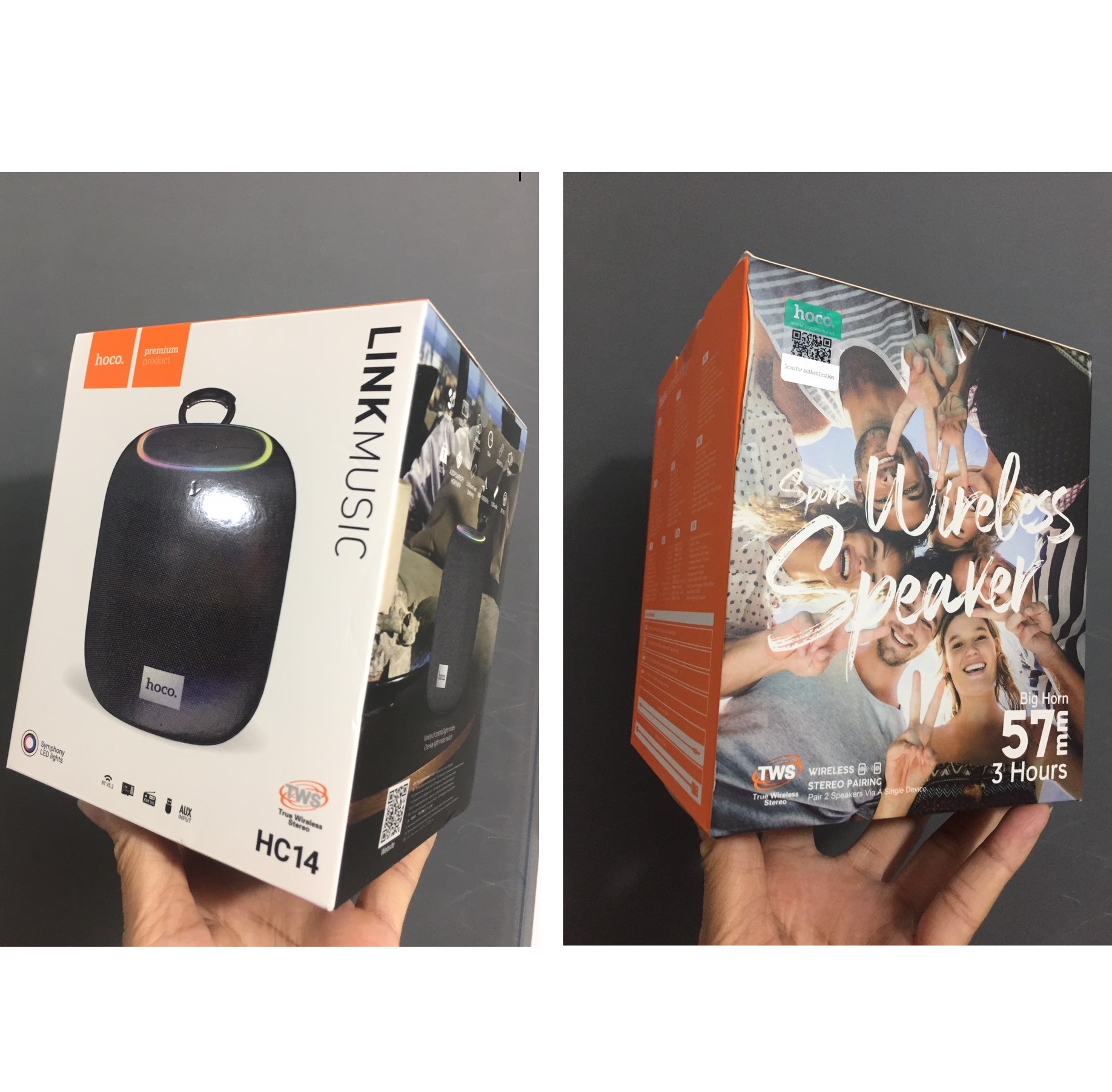 Loa không dây bluetooth V5.2 hỗ trợ TWS hoco HC14
