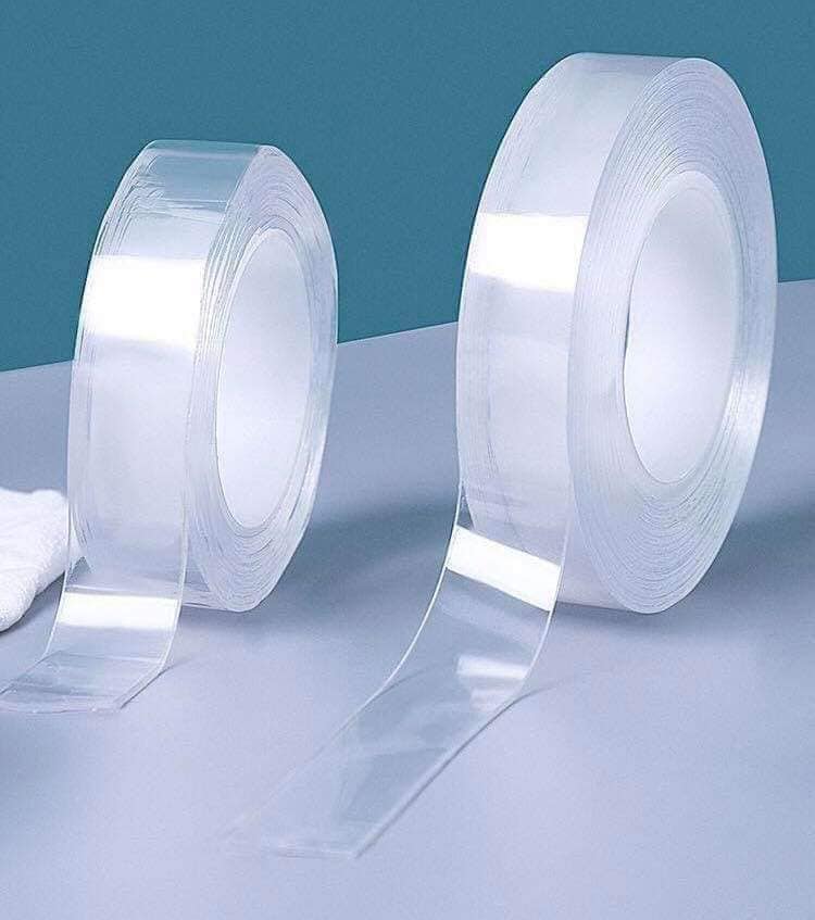 Băng keo 2 mặt đa năng trong suốt dán cuộn 3m trên mọi bề mặt siêu chắc chắn tháo dễ dàng