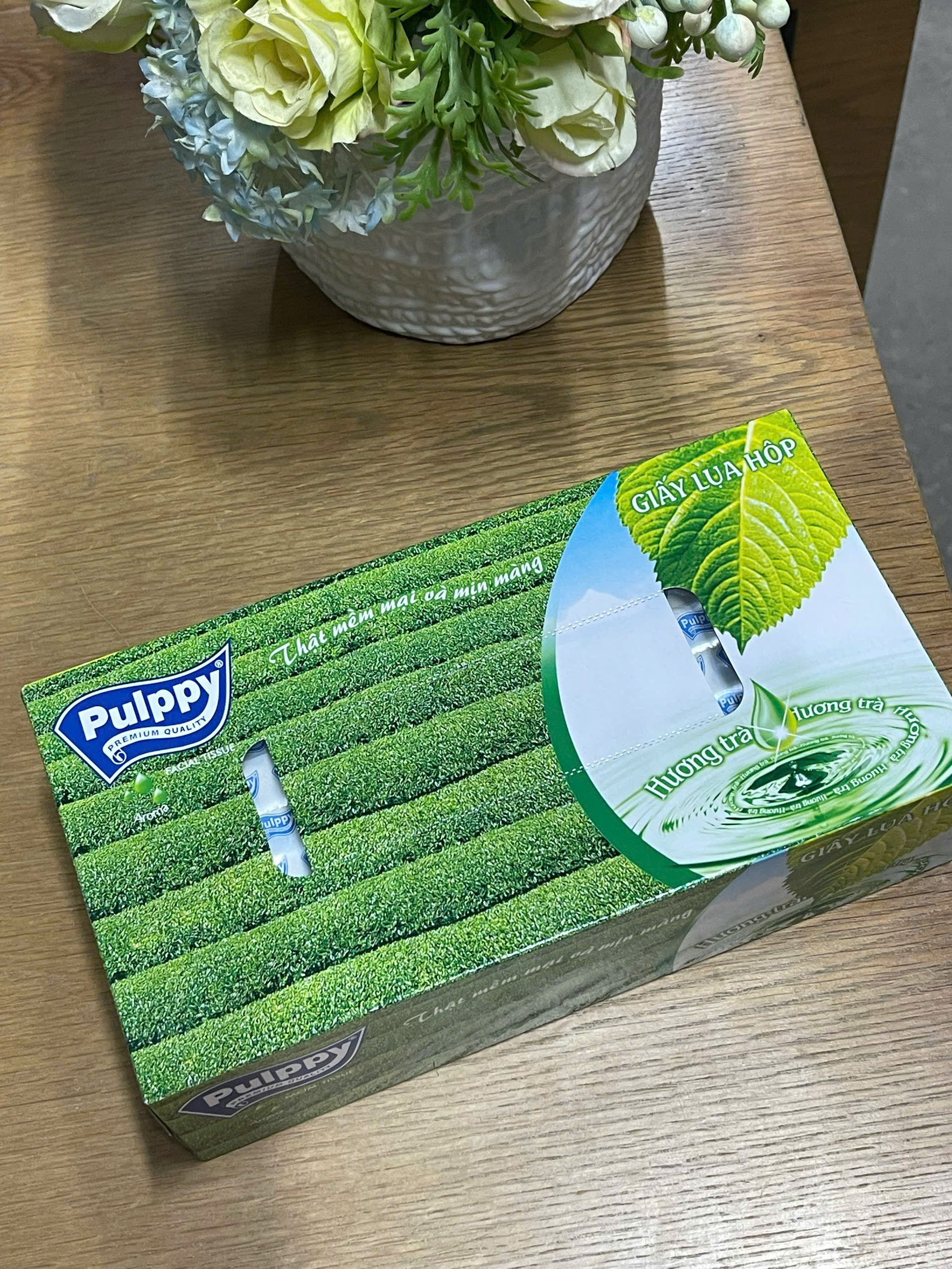 Pulppy incense tea towel drawstring paper 100 sheets 2 layer