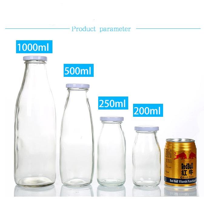 Chai Thủy Tinh Đựng Sữa 1 Lít, Chai Nước Thủy Tinh, Chai Đựng Nước Ép, Chai Sữa, Bình Nước Thủy Tinh
