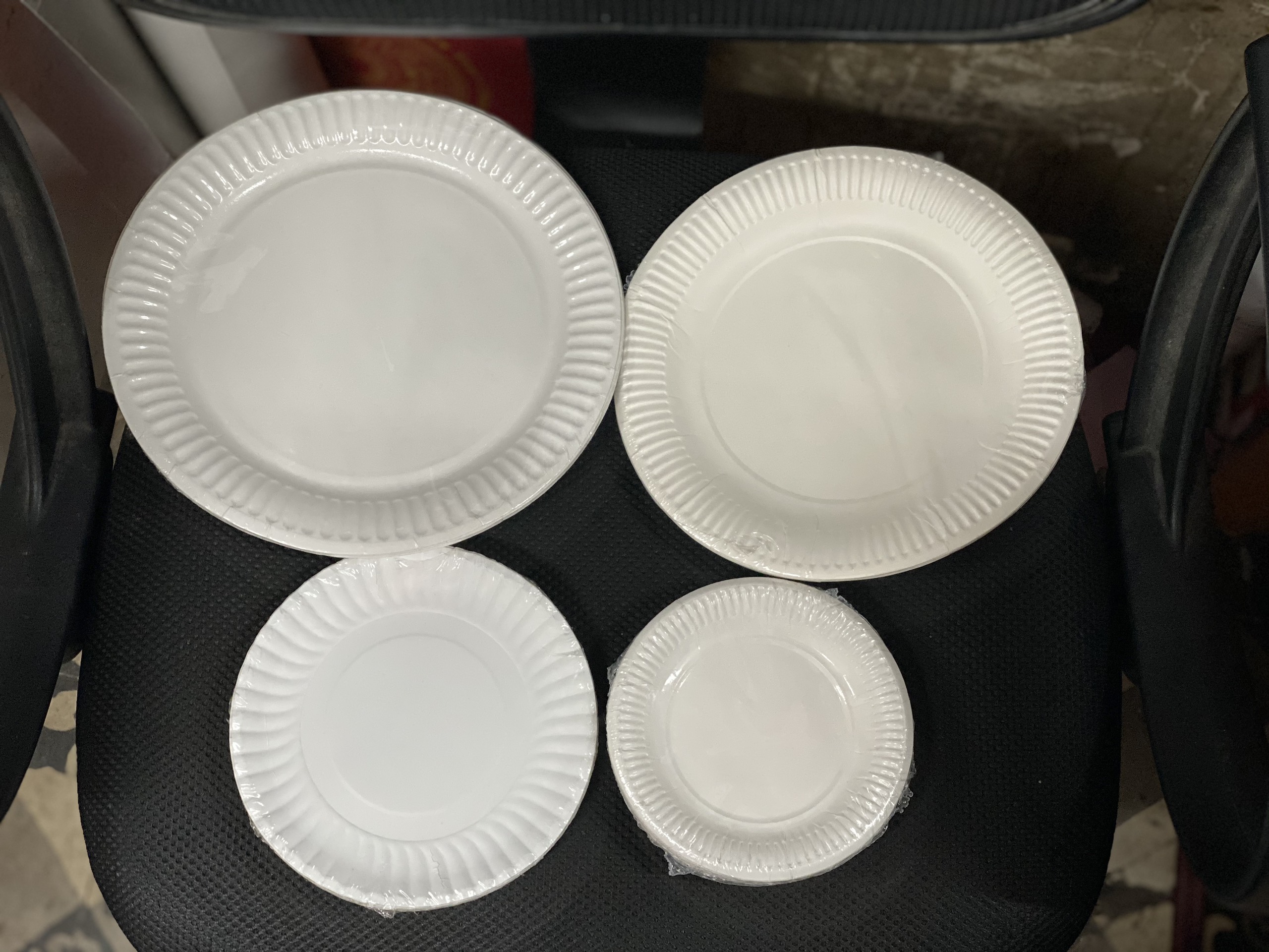 20 cái đĩa giấy trắng size 13cm, 16cm, 21cm hoặc 23cm