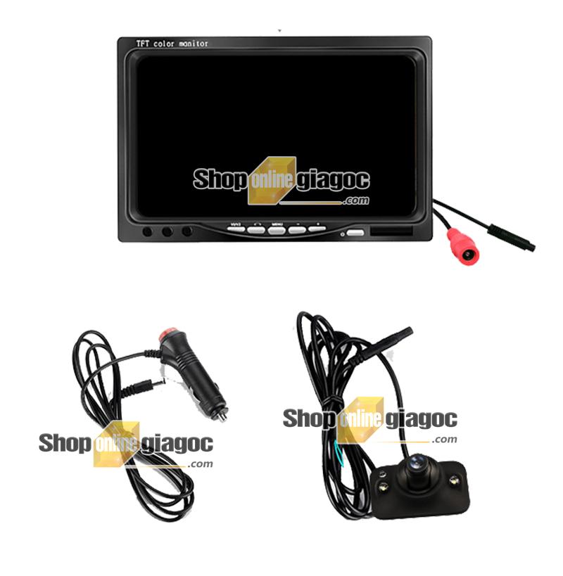 Combo Camera Cập Lề Ô Tô + Màn Hình 7 Inch 800×480