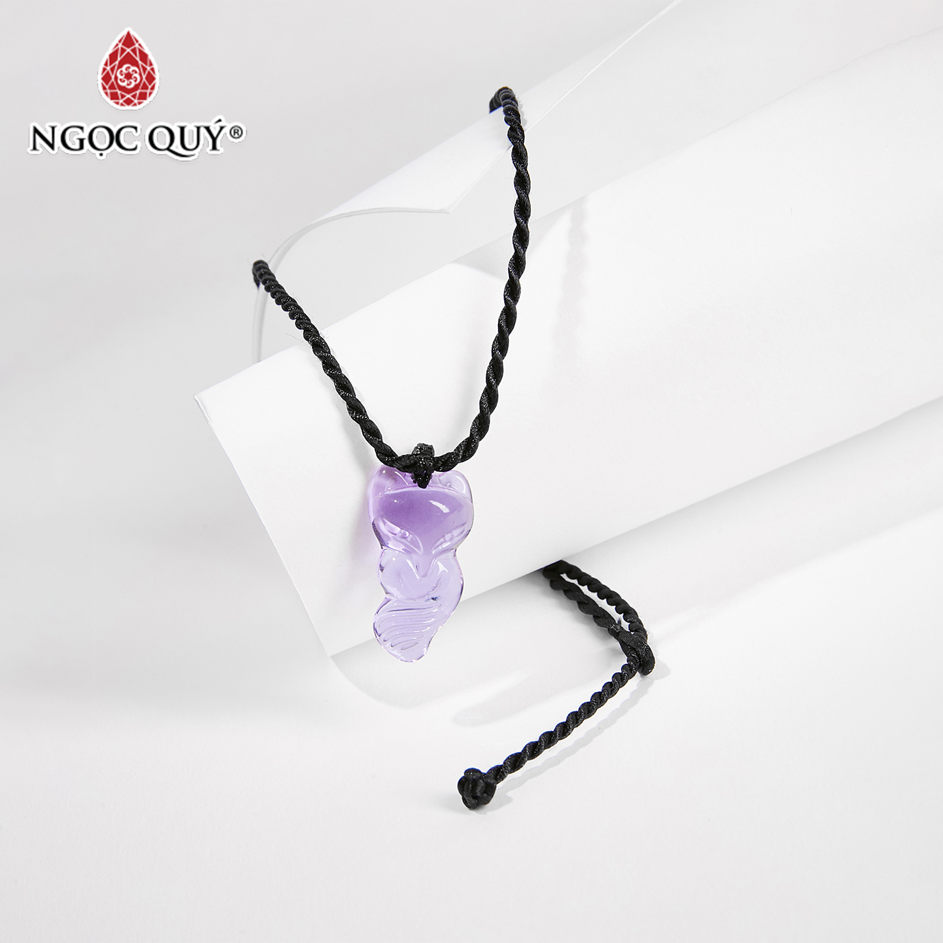 Dây chuyền hồ ly pha lê - ngọc quý gemstones