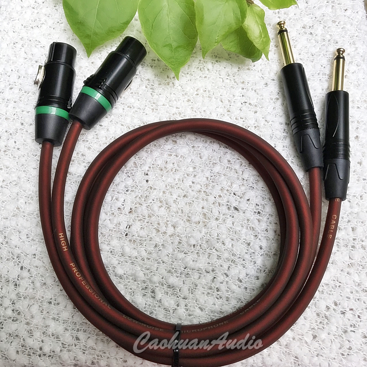 Cặp Dây Jack Canon Đực ra 6.5mm dài 1m