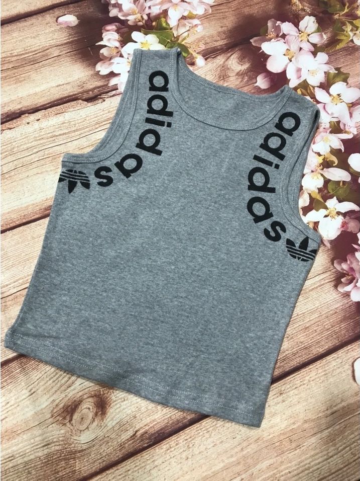 [Hoàn tiền Max 15%] Áo thun croptop nữ sát nách in viển chữ