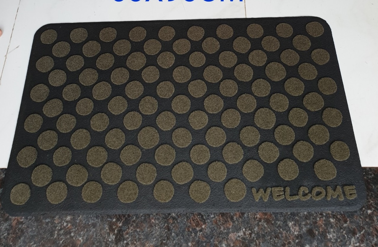 THẢM WELCOME DOORMAT CAO SU NGUYÊN KHỐI CONDOR JP lót cửa ra vào- nhiều màu kích thước 45x75CM
