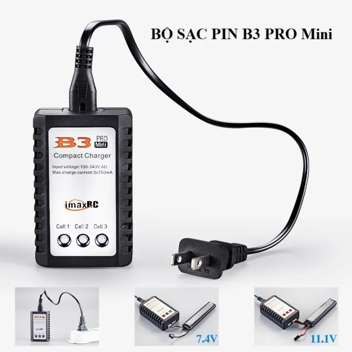 Bộ Sạc Pin Lipo 2S-3S B3AC(RC) 7.4-11.1V