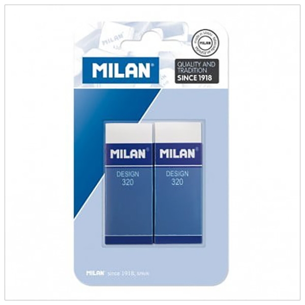 Milan Vỉ 2 Gôm Plastic 320 Bpm10042