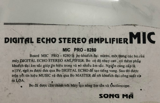 MẠCH ÂM SẮC AMPLY - MICRO 8280
