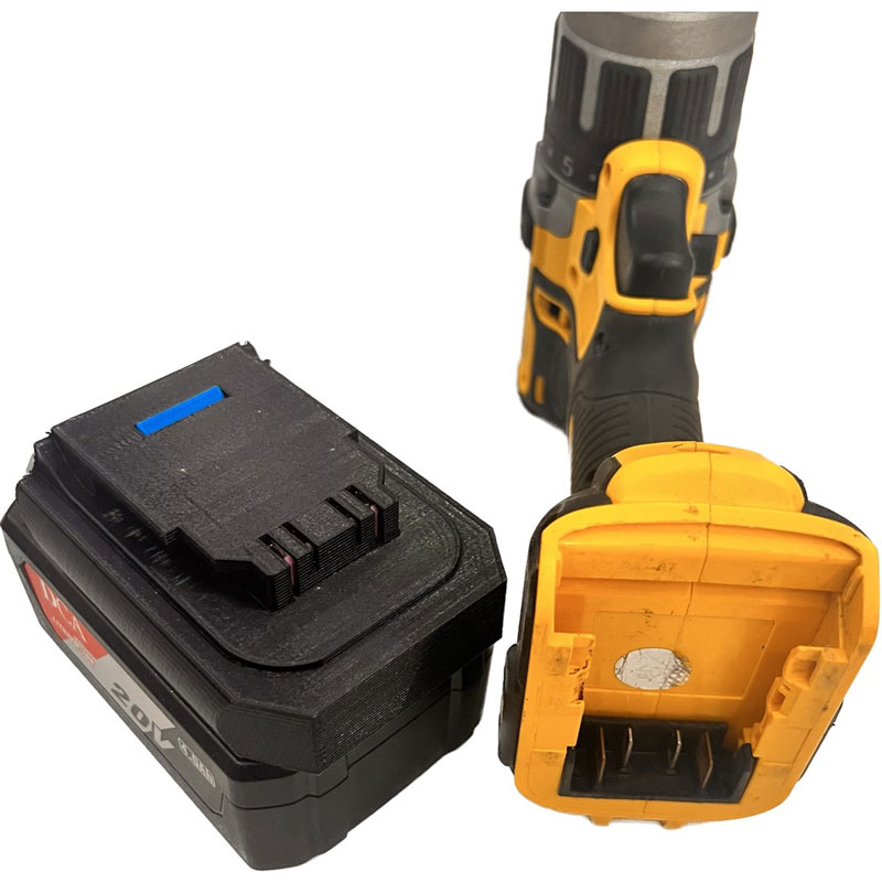 Ngàm Đế Chuyển Pin DCA 20V Sang Máy Dewalt/HPS