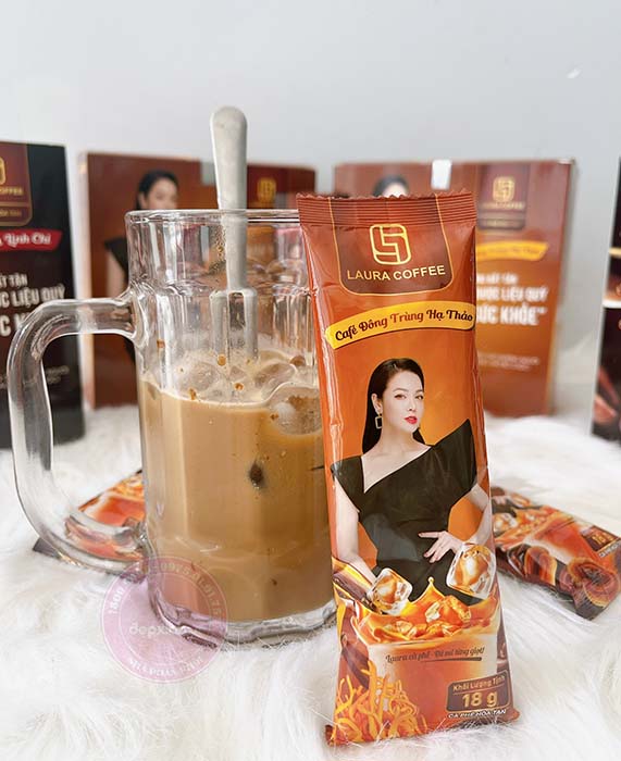 Cà phê Nhật Kim Anh cà phê hòa tan Laura Coffee (Hộp 10 gói)