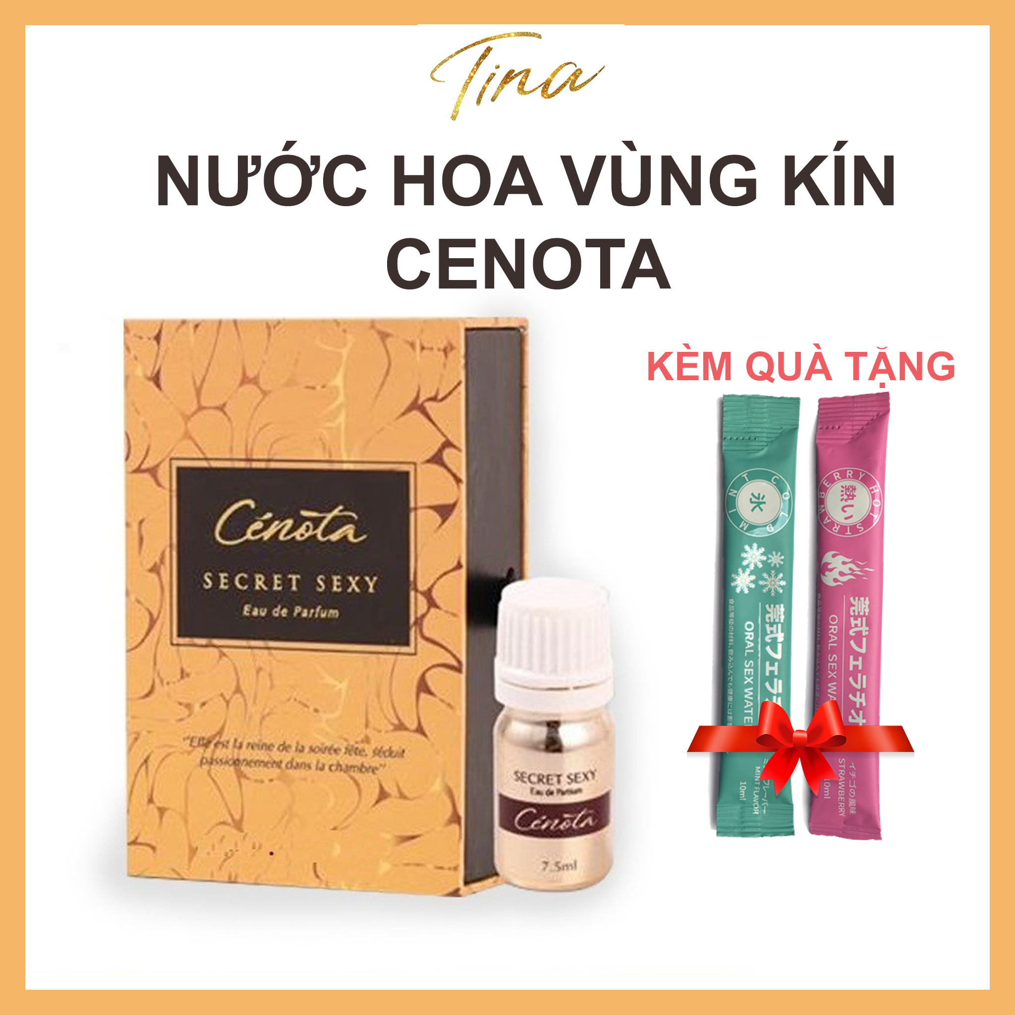 [TẶNG KÈM Dung dịch vệ sinh] Nước hoa vùng kín Cenota Secret Sexy Lưu Hương 24h