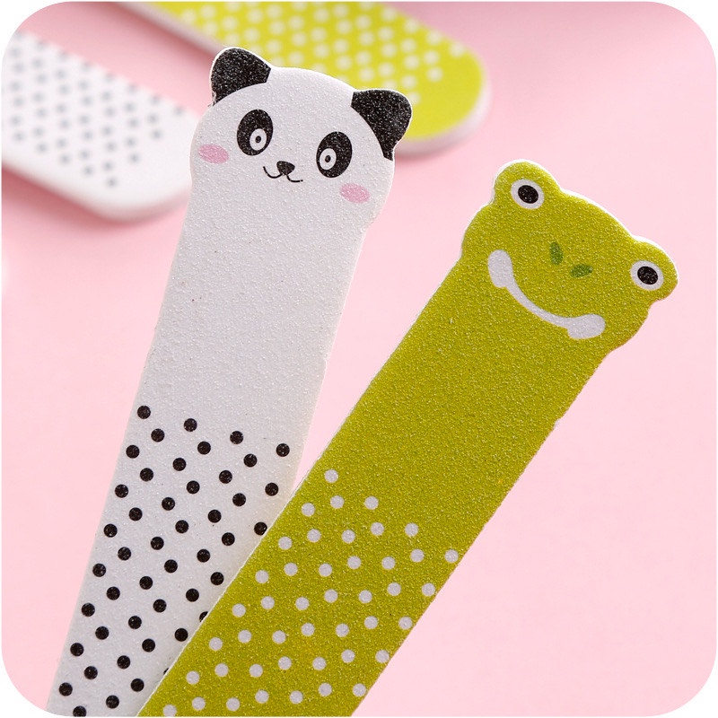 Thanh Dũa móng tay mini 2 mặt hình thú dễ thương