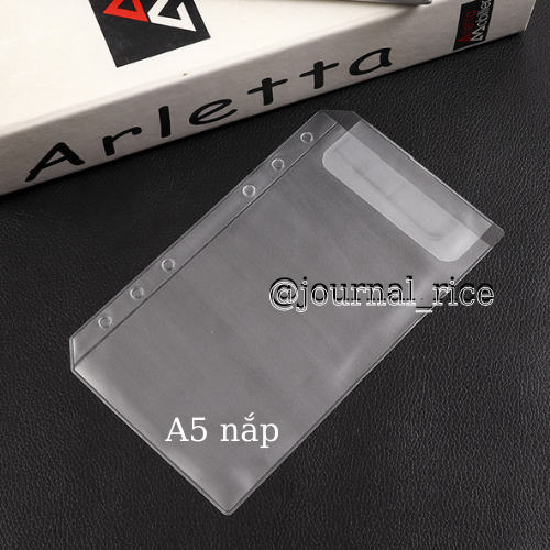 Túi nhựa túi zip gắn sổ còng A4 B5 A5 A6