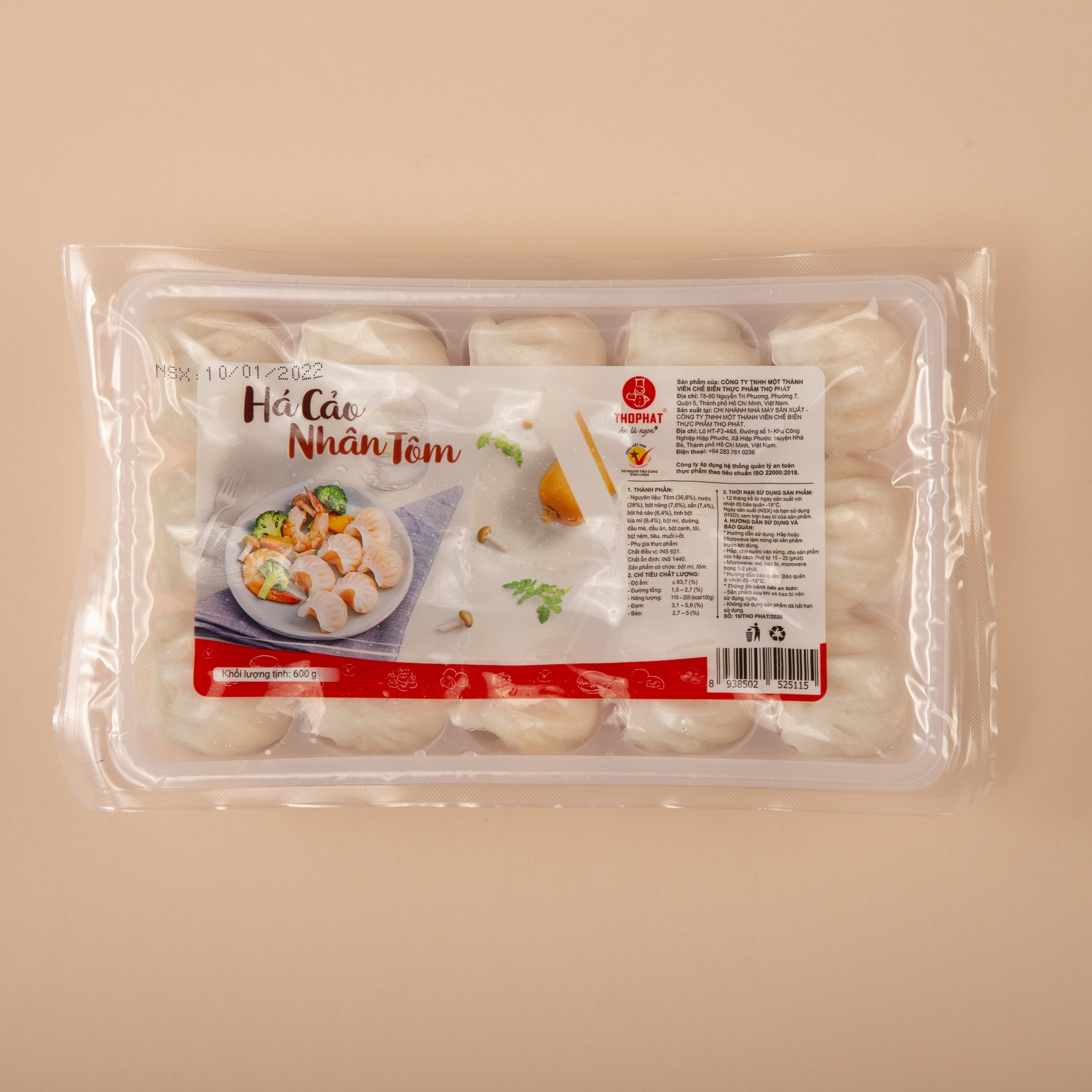 Há Cảo Nhân Tôm THỌ PHÁT FOOD 600g