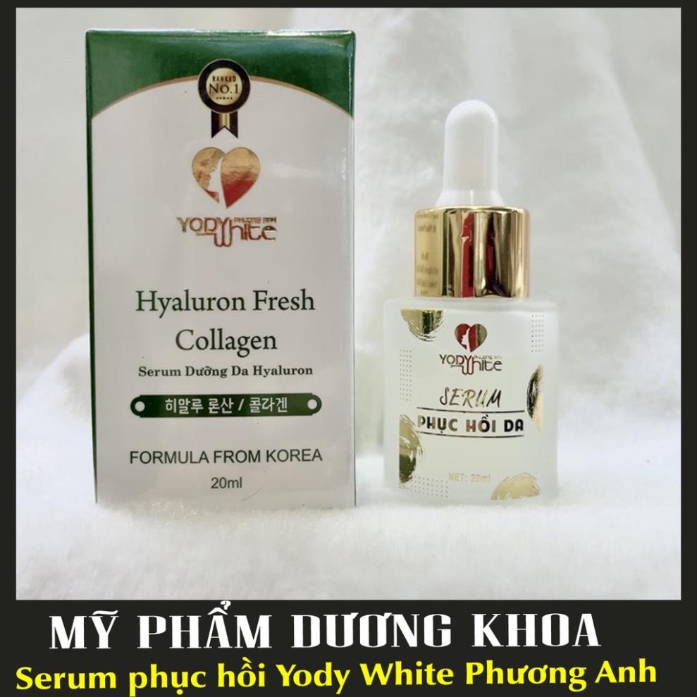Serum phục hồi Yody White Phương Anh dưỡng trắng phục hồi da cấp ẩm chống lão hoá chai 20ml chính hãng