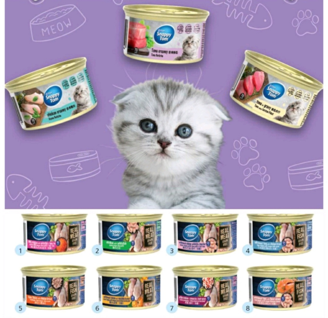 Pate Snappy Tom cao cấp thơm ngon dành cho mèo - lon 85gr