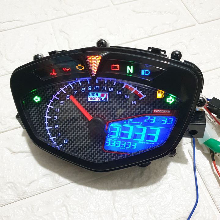 [SIÊU PHẨM] Đồng hồ điện tử led KOSO gắn SIRIUS - EXCITER 2010 - đồng hồ đổi được 7 màu cực đẹp