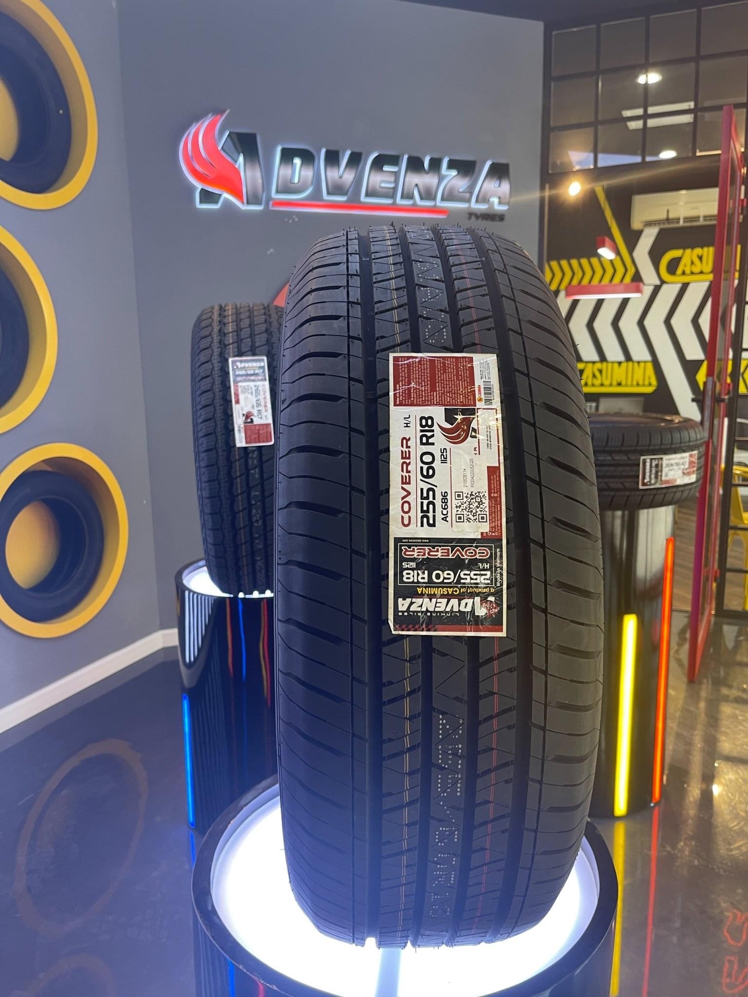 Lốp xe 255/60r18 - advenza 686- lốp chất lượng cao chuyên lắp xe mazda cx9, lan rover, ford ranger, terra ... chạy cực êm lại siêu bền...