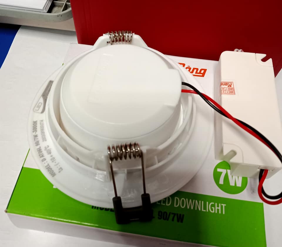 Đèn LED Âm trần Downlight DAT06 90/7W trắng, vàng rạng đông