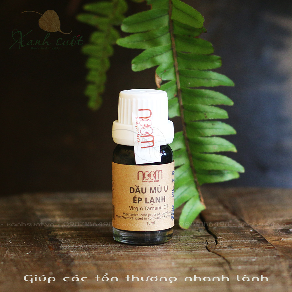 Dầu mù u 10ml- tamanu oil 10ml - lành vết thương nhanh/ dùng cho viêm da cơ địa/dịu vết côn trùng đốt- dịu vết côn trùng đốt- phục hồi da nhanh