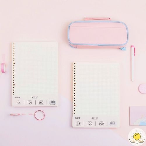 [HCM]Ruột Refill Sổ Còng Caro/Dot KLONG A5/B5/A4 -