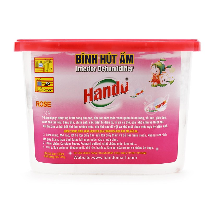Bình hút ẩm 450ml hando