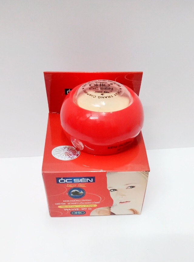 KEM OHIO ỐC SÊN DƯỠNG TRẮNG CHỐNG NẮNG BẢO VỆ DA 10g