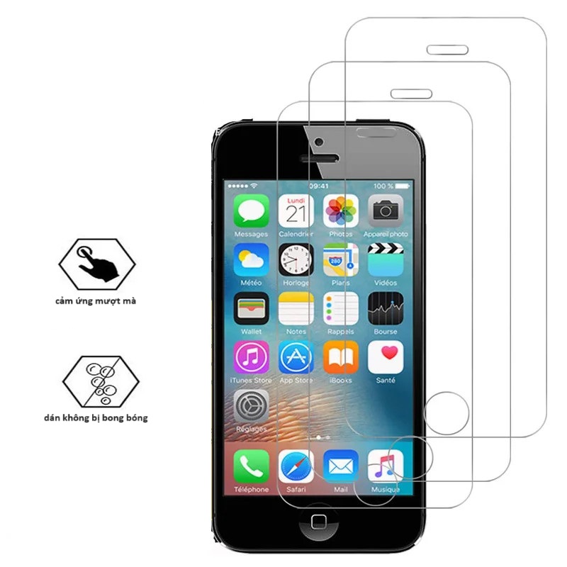 Miếng dán màn hình cường lực iphone 5 / 5s / 5c