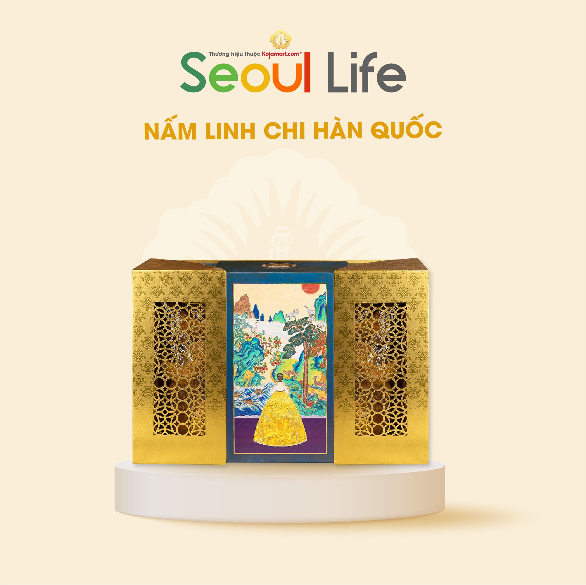 Nấm Thượng Hoàng Cổ Hàn Quốc SUPER VIP Hộp 1000g