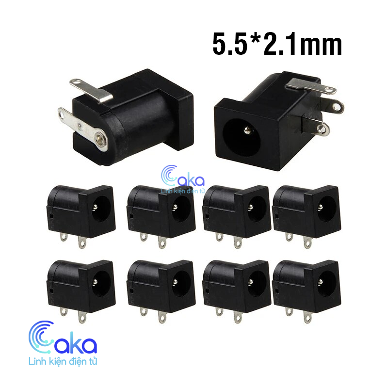 Bộ 10 Jack nguồn DC Cái 5.5x2.1mm
