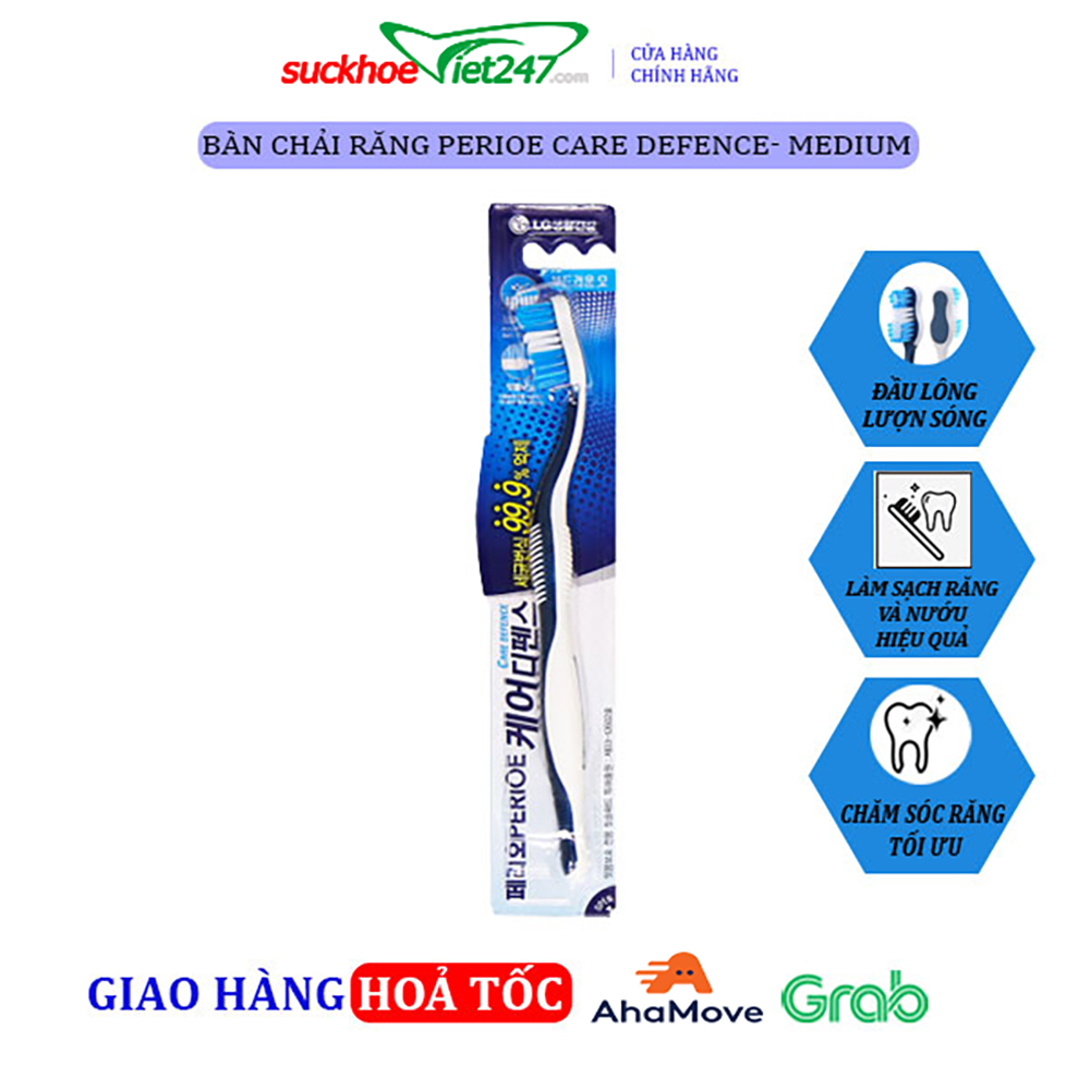 [HCM]Bàn Chải Răng Perioe Care Defence- Medium 8935030217413
