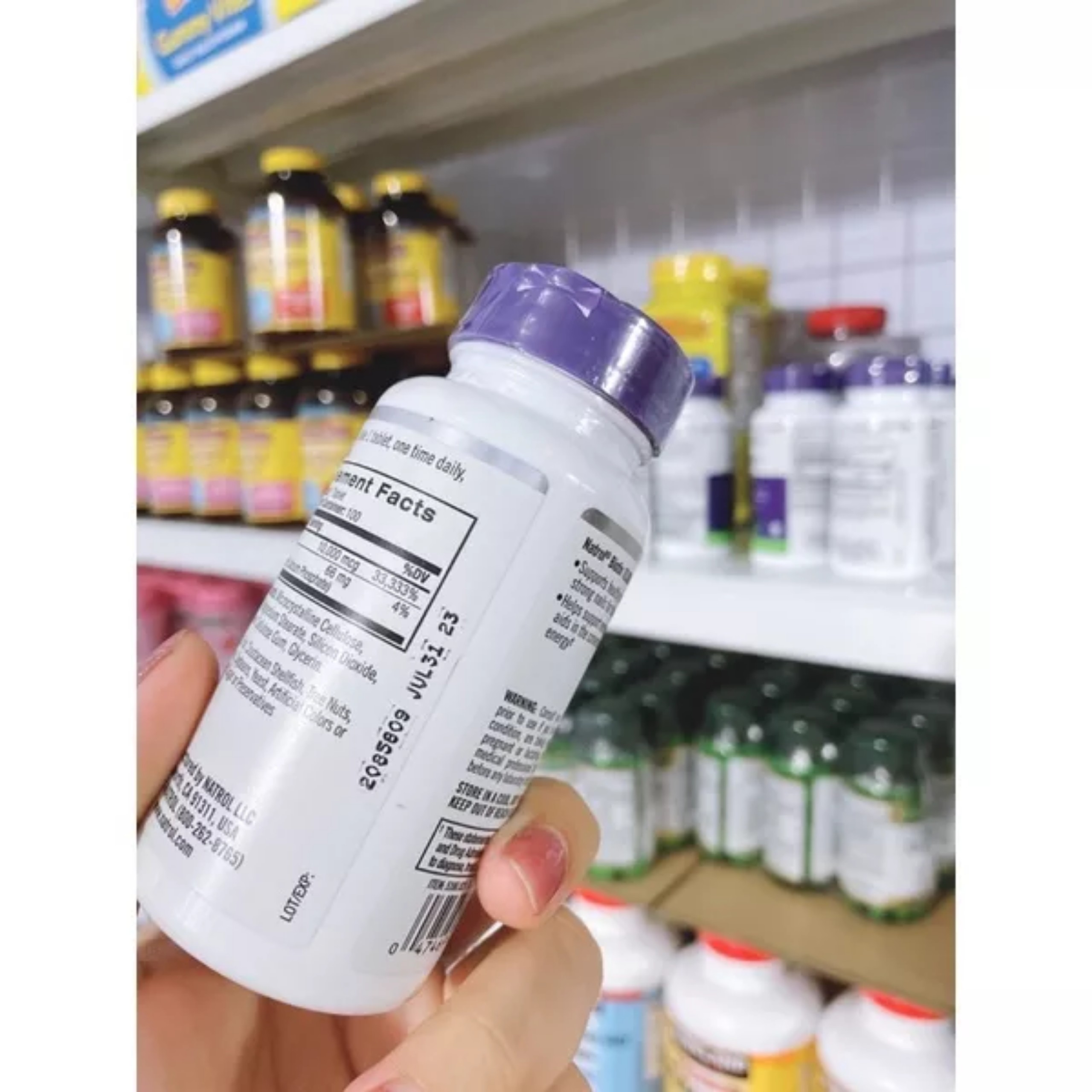 Viên Uống Mọc Tóc Natrol Biotin 10000mcg 100 viên