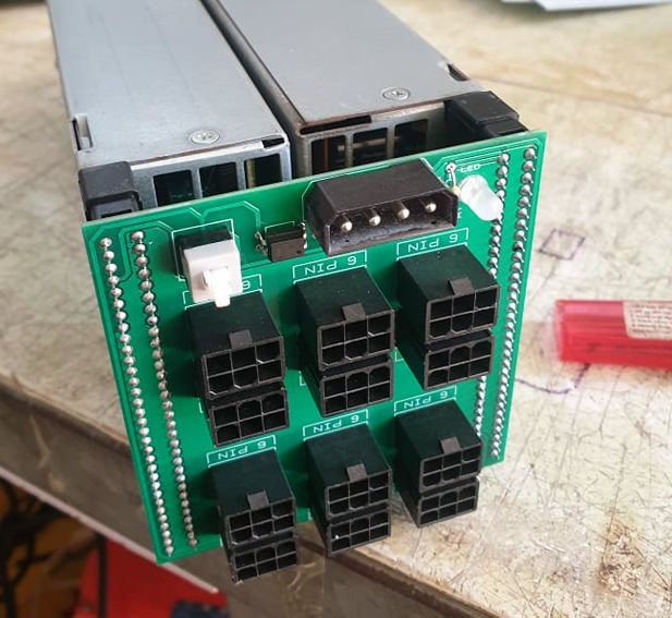 Mạch module sử dụng trong việc chia tải nguồn server đầu cắm 6pin