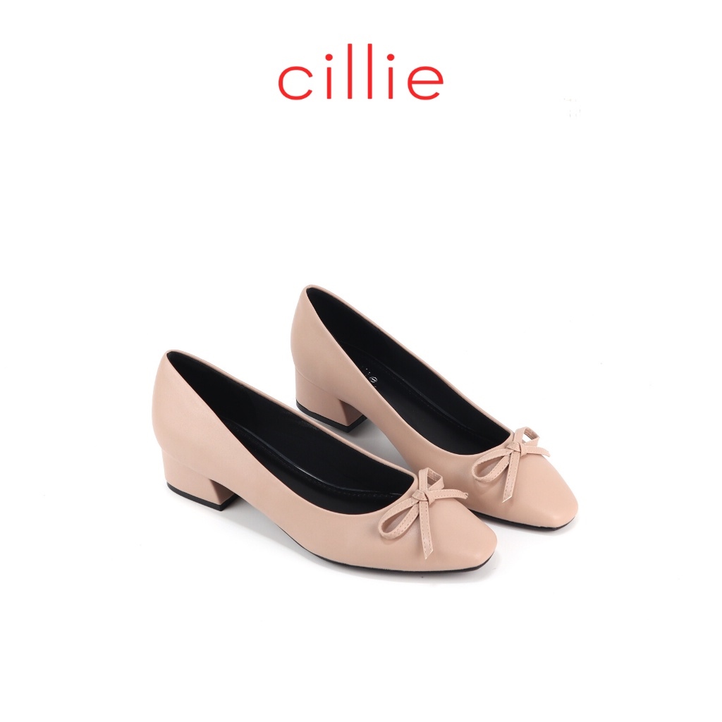BÁO GIÁ GIÀY CAO GÓT MŨI NHỌN 3CM CILLIE MÀU KEM 1173 (STORE 5703) | Shopee Lazada Sendo Tiki mới nhất 44 ✑☾ Giày búp bê nữ mũi vuông thời trang phối nơ nhẹ nhàng thanh lịch gót cao 3cm đi làm dạo phố Cillie 1009