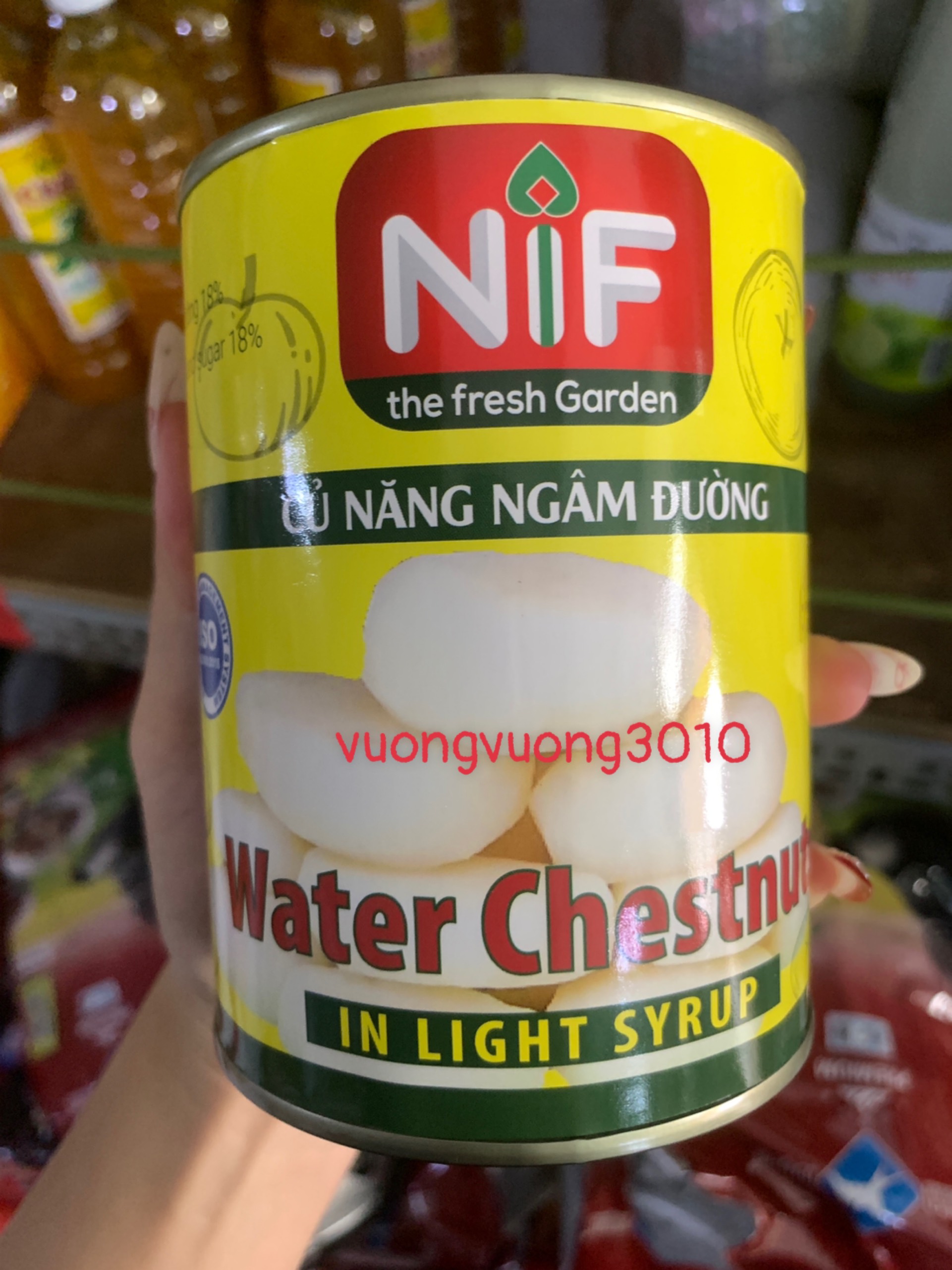 Củ năng đóng lon NIf 560gr